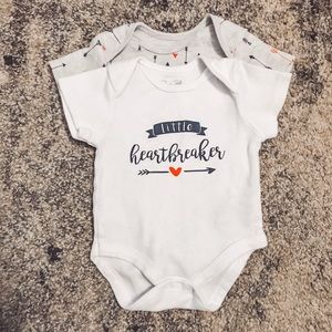 0-3M Short Sleeve Onesie Set